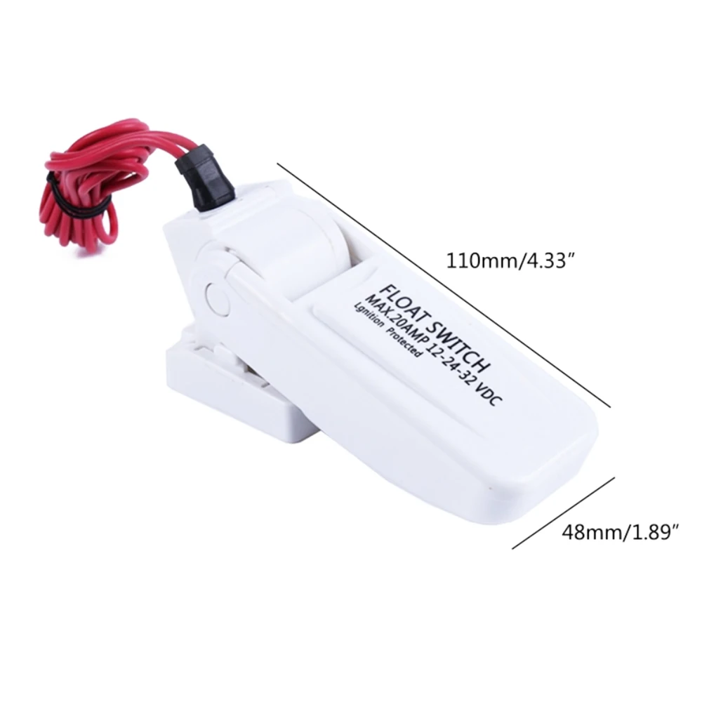 Commutateur de pompe de cale de bateau 12V DC, sécurité électrique automatique, utilisation facile à nettoyer, interrupteur de pompe de cale pour ingénierie électronique 24V