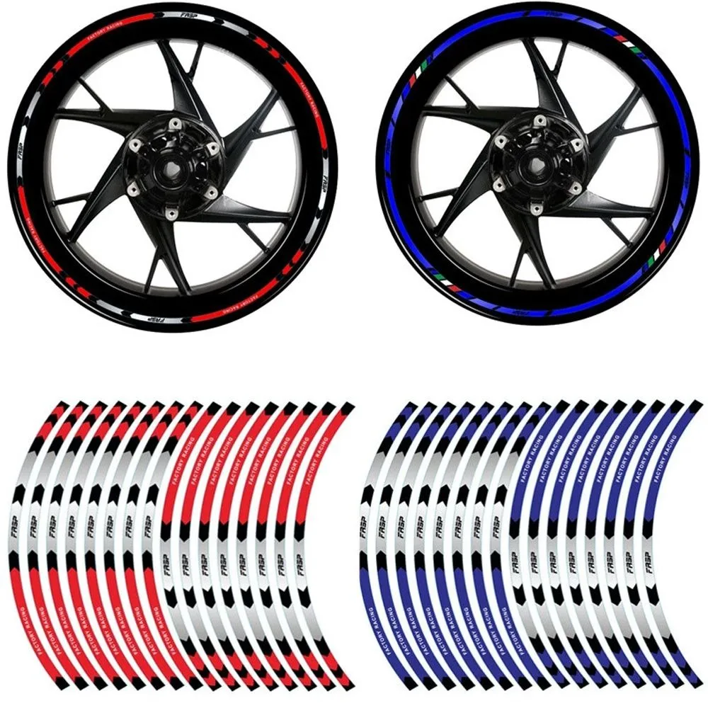 16pcs 17 "18" Streifen Motorrad Rad Aufkleber Auto reflektierende Felge Band Motorrad Fahrrad Auto Aufkleber Universal für Honda