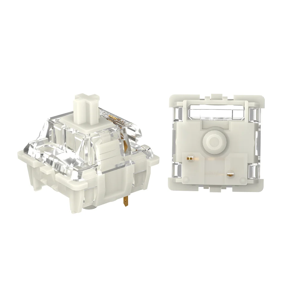 Gateron blanco amarillo plata Pro 2,0 V2 interruptor 3 pines RGB lineal táctil rojo marrón interruptores para teclado mecánico intercambiable en caliente