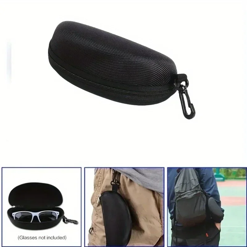 5/10pack Portable Zipper Sunglasses Protector Box Eye Glasses Case Box Oxford Travel Pack Glasses Case Accessories With Hook