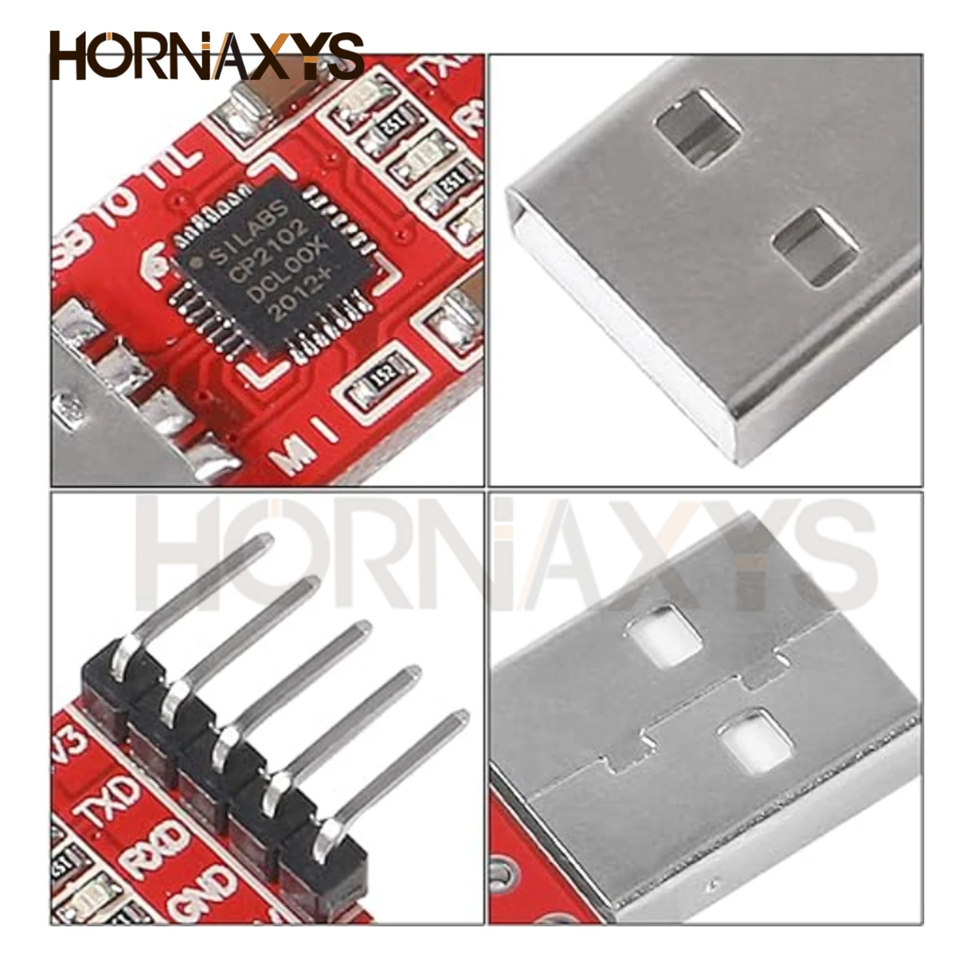 1/3/5pcs CP2102 module USB to TTL serial UART STC download cable PL2303 Super Brush line upgrade