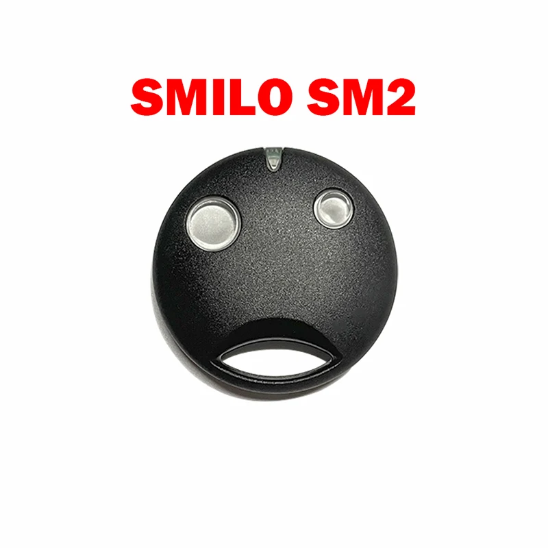 2uds Mando de controles de puerta de garaje 2 botones SMILO SM2 SM4 llavero para mando a distancia de puerta 433MHz comandos de puerta de garaje