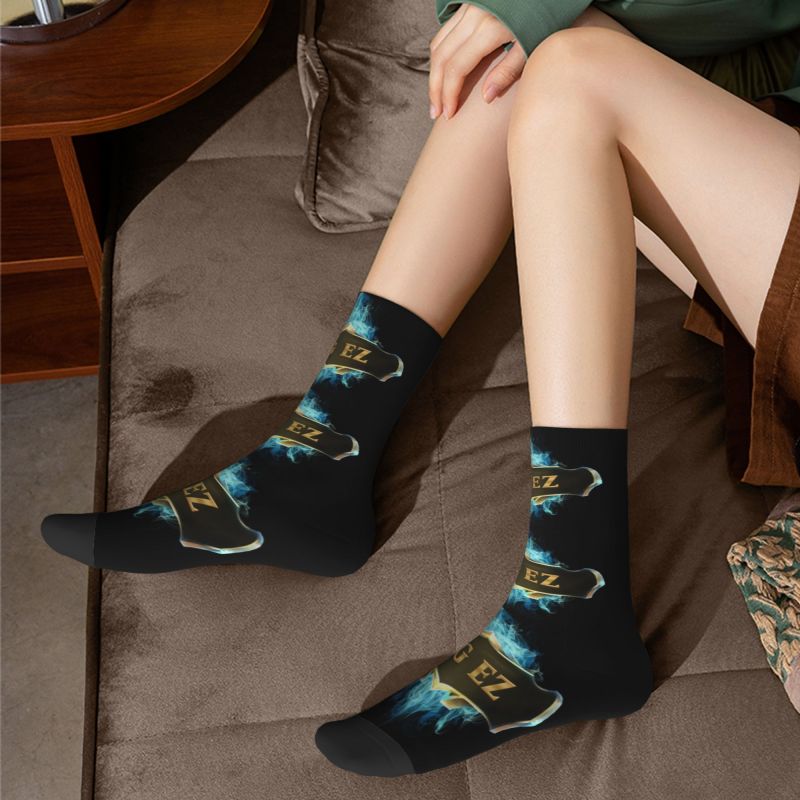 Juego GG EZ Hombres Mujeres Crew Calcetines Unisex Lindo Impresión 3D League Battle Game Legends Calcetines de vestir