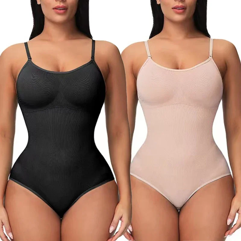 Body elástico para levantamiento de glúteos para mujer, ropa moldeadora con Control de barriga, recortador de vientre, moldeador de cuerpo esculpido, camisetas sin mangas adelgazantes de compresión