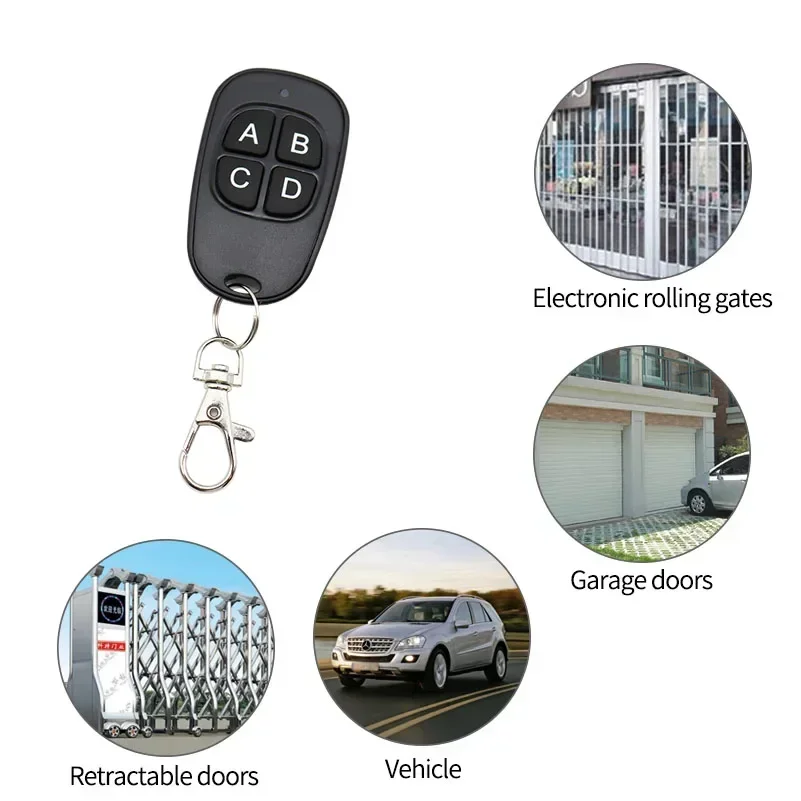 50PC Control remoto 433mhz llave de coche puerta de garaje abridor controlador duplicador clonación código