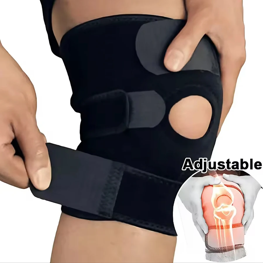 1pc joelheira ortopédica joelheira suporte dor nas articulações relif protetor de patela ajustável esporte joelheira guarda ligamento de menisco