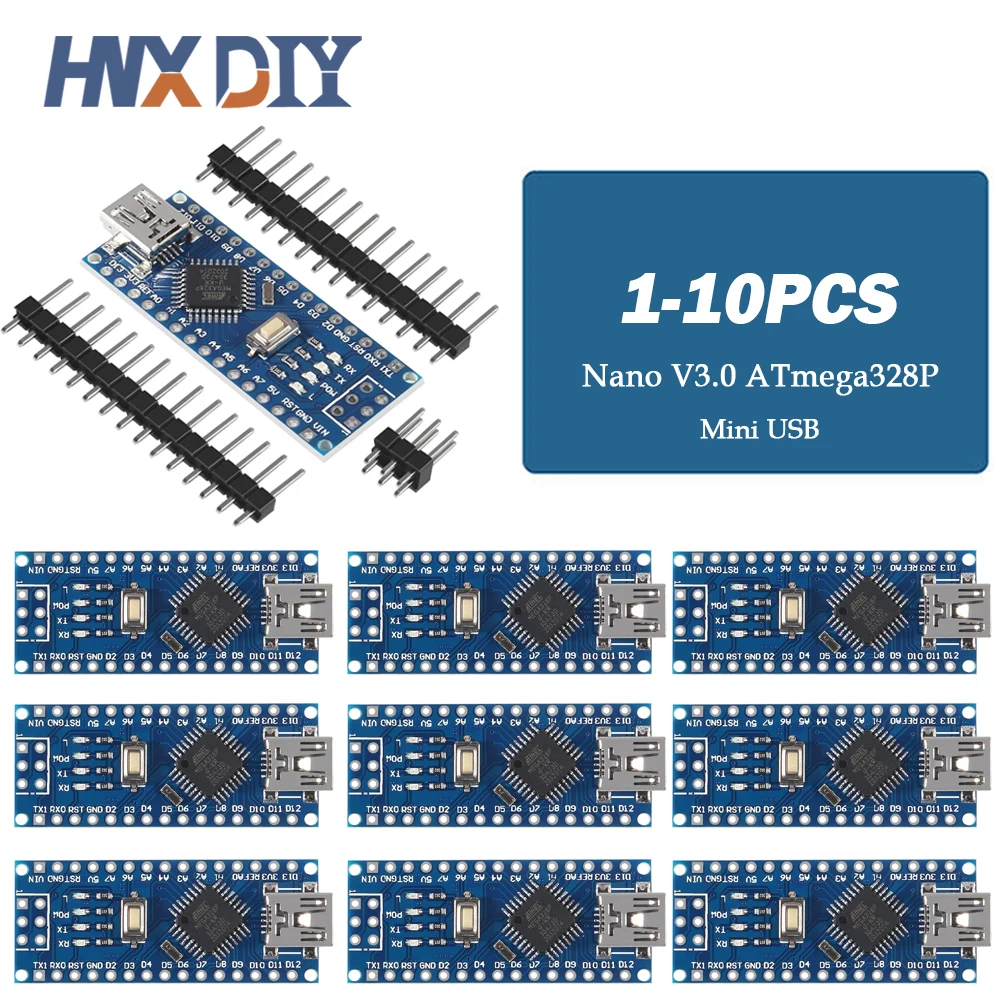 Mini / Type-C / Micro USB Nano 3.0 With the bootloader compatible Nano controller for arduino CH340 USB driver 16Mhz ATMEGA328P