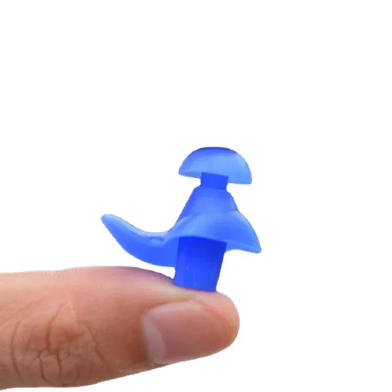 1 par de tampões de ouvido de natação à prova d'água com caixa de silicone macio espiral plugue de ouvido anti ruído para dormir ronco acessórios de mergulho