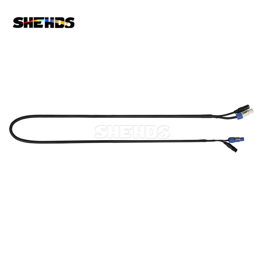 2/4 lotes conector powercon com 3 pinos dmx em fora cabo linha de alimentação acessórios iluminação para movendo a cabeça luz palco dj discoteca