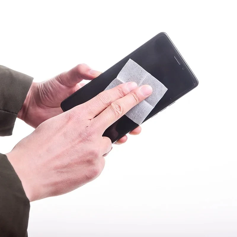 100PCS Disposable 75% แอลกอฮอล์เช็ดเปียกสําหรับน้ํายาฆ่าเชื้อทําความสะอาดผิวเครื่องประดับโทรศัพท์มือถือสําหรับฆ่าเชื้อใช้ Tattoo เครื่องมือทําความสะอาด