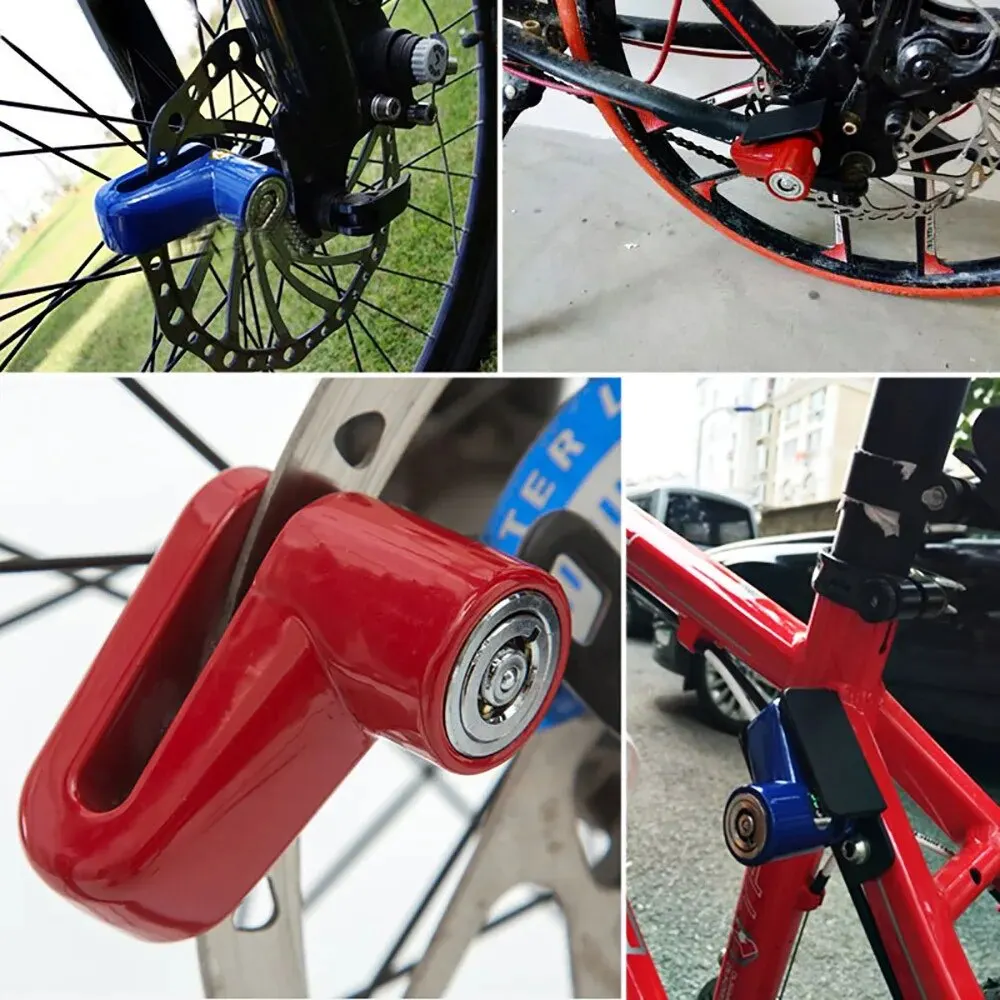 Bloqueio anti-roubo de freio a disco de scooter elétrico com fio de aço bicicleta mountain bike motocicleta bloqueio de disco segurança roubo protec