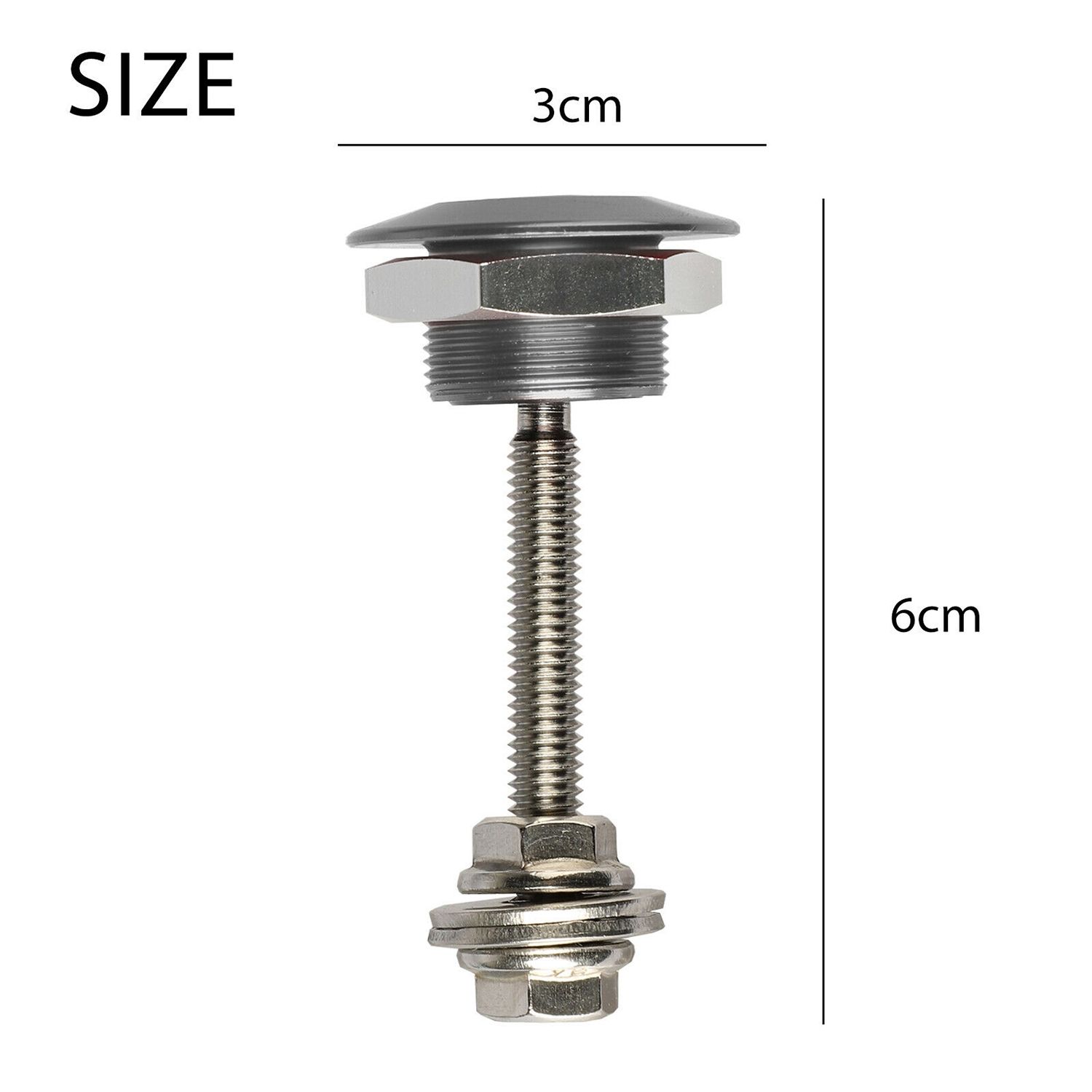 4 X cepat dilepas, tombol kait kap mesin mobil Pin kunci Bonnet merah