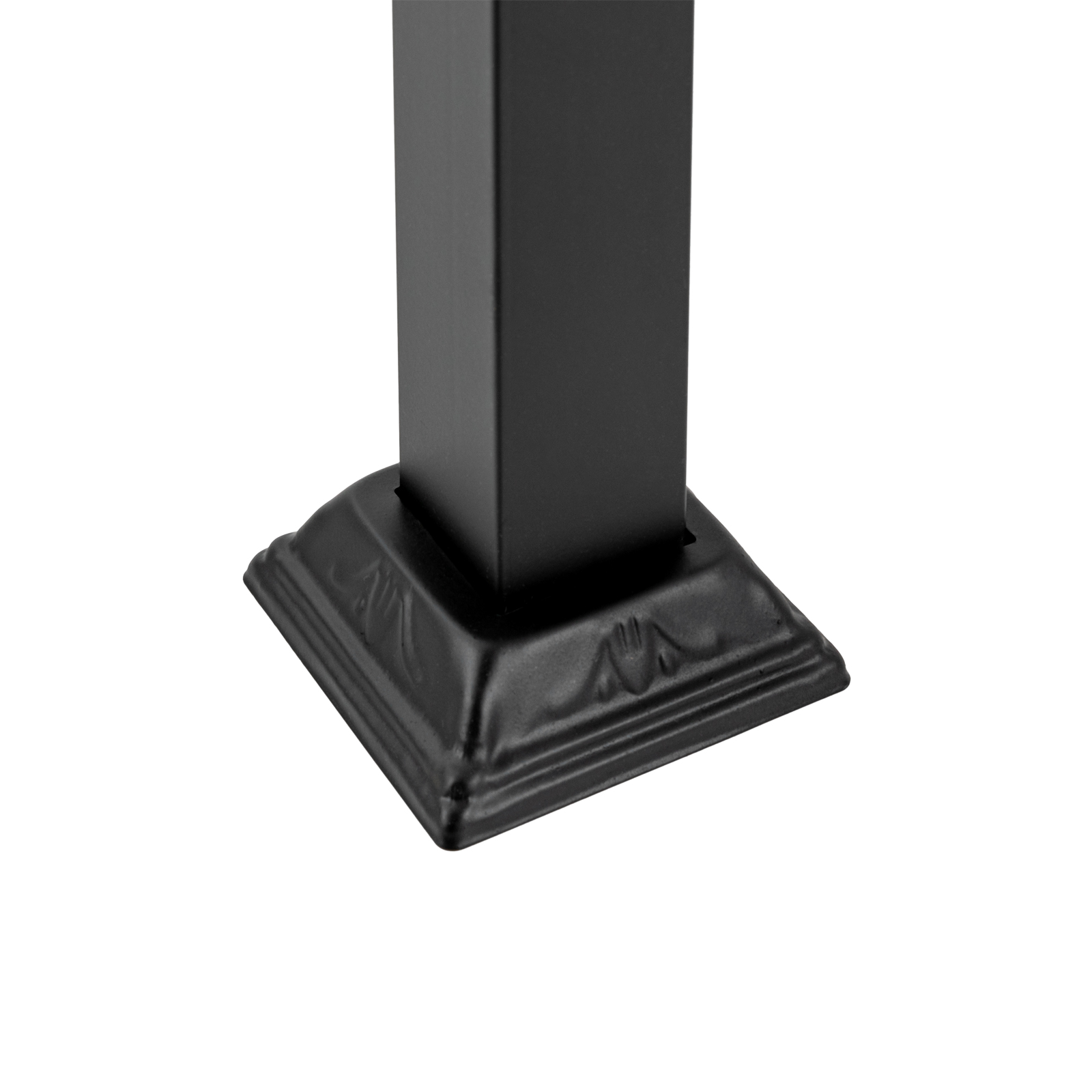 Stair Baluster Post Set: , 2PCS, High-Quality Iron, Anti-Corrosion, Rust-Proof, Adjustable, Black Minimalist Design