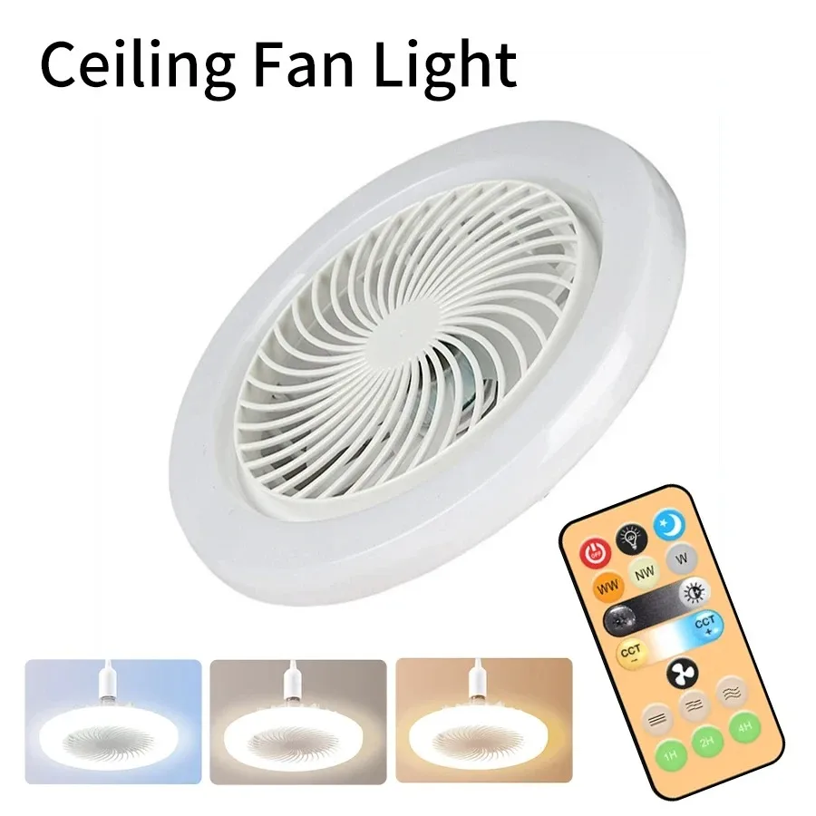 Lumière de ventilateur aromatique, adaptée au ventilateur de plafond Invisible oscillant de salon de chambre à coucher avec télécommande à vitesse Variable