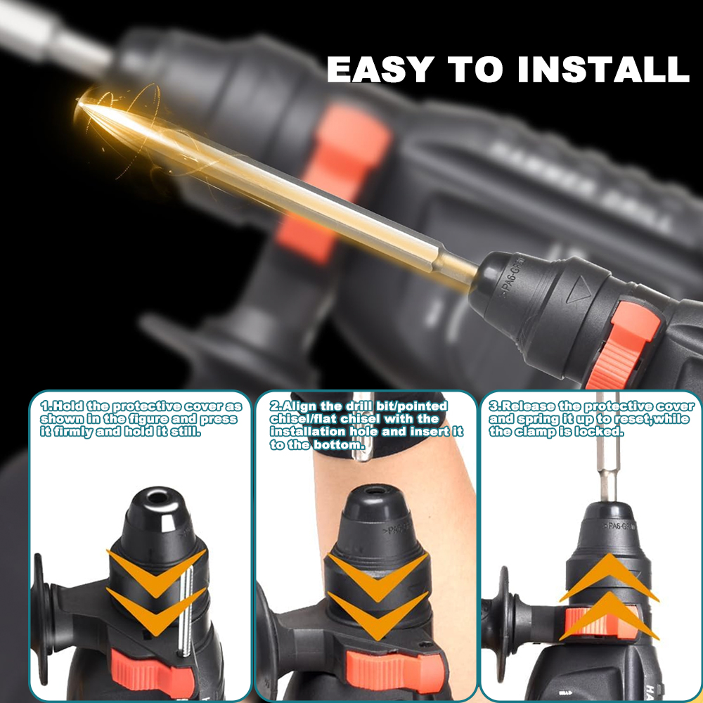 Электродрель, многофункциональная беспроводная дрель-перфоратор, электроинструменты для батареи Makita 18 в (без батареи)