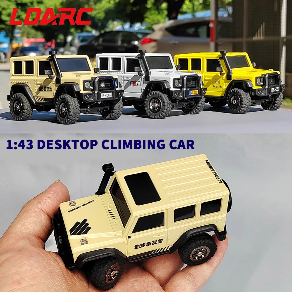 LDARC X43 Crawler RC Auto 1:43 RC Simulation Full Time RTR 4WD Fernbedienung Mini Kletterfahrzeug Erwachsene Kinderspielzeug