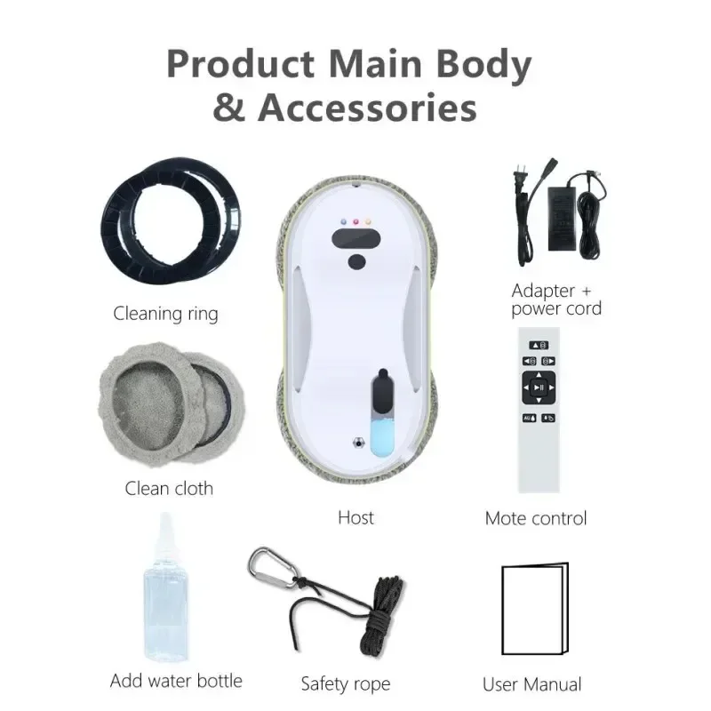 DIVEDEER Lavavetri per uso domestico, completamente automatico, con getto d'acqua singolo, robot lavavetri con telecomando