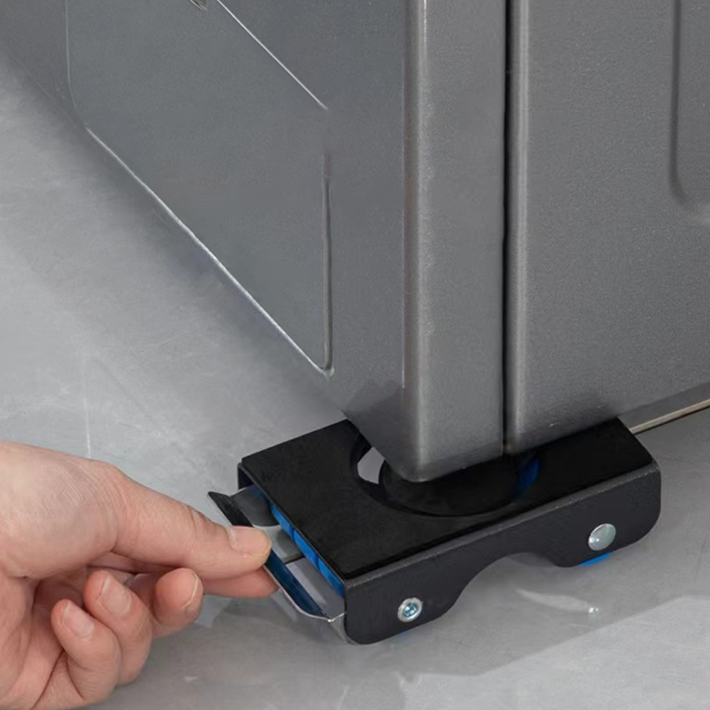 Herramienta de transporte de muebles, rodillo de transporte con freno, rodillo de transporte de muebles pesados con polea móvil de freno, 4 Uds.