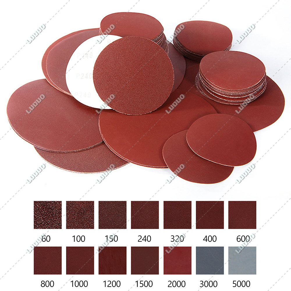 80/105 Viên Mài Giấy Nhám Bộ Chà Nhám Đĩa Móc & Vòng Lặp Cát Giấy Đĩa Tròn Cát Tờ Xe Ô Tô ba Lan Phục Hồi
