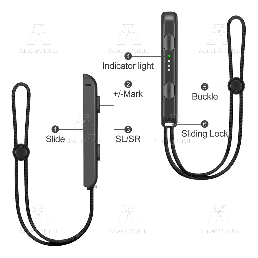 2PCS Wrist Strap for Switch/Switch OLED Joycon Replacement Parts Joy Con Controller Attachment Wrist Strap Lanyard Accessories