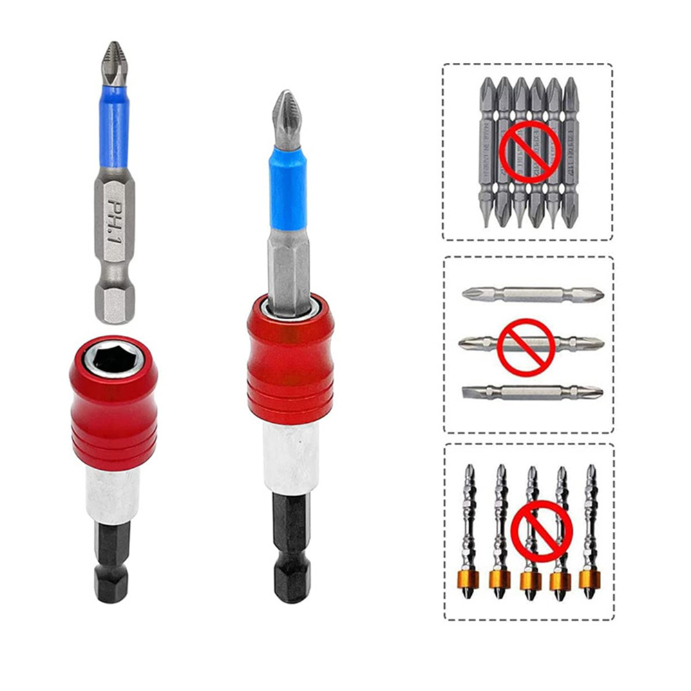 หกเหลี่ยมสีแดงสามชิ้นชุด QUICK RELEASE Self-locking EXTENSION Rod 60/100/150 มม.ไขควงหัว EXTENSION Rod