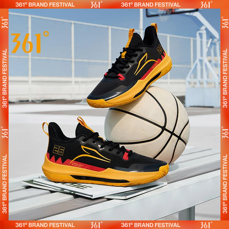 Zapatillas de baloncesto del equipo DVD de 361 grados, zapatillas bajas resistentes al desgaste, antideslizantes, profesionales, con cojín de combate real 672431109