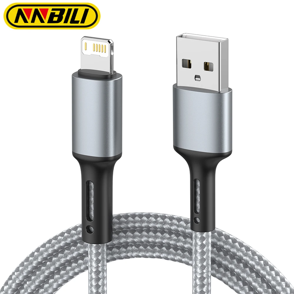 NNBILI 3A Cavo USB Per iPhone 14 13 12 11 Pro Max X XR 6s 7 8 Plus 2m 3m Piombo Cavo di Ricarica Veloce Del Telefono Mobile Cavo di Caricatore Dati