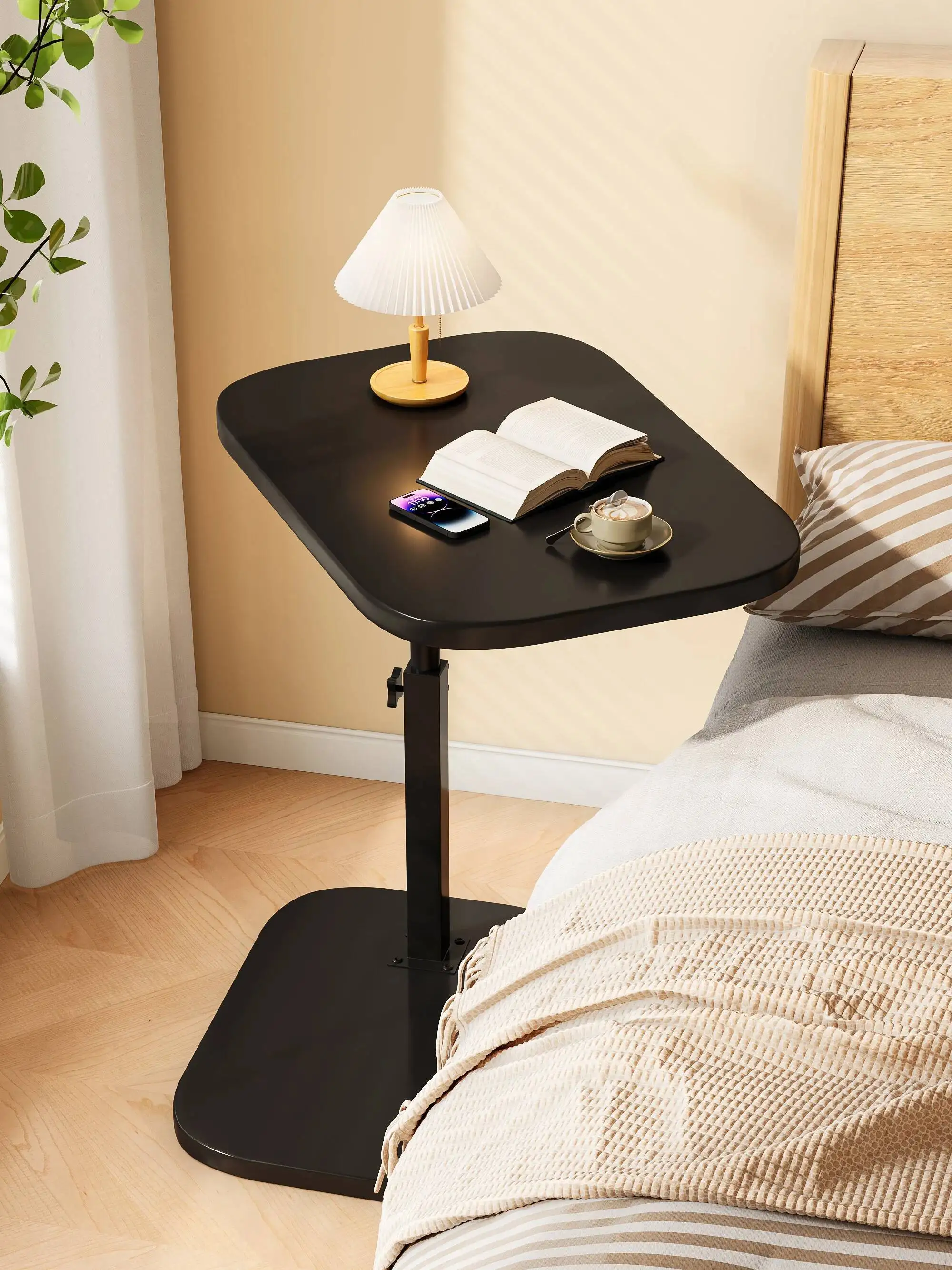 Portable Adjustable Folding Side Table/Laptop Desk, for Home Office, Coffee Table, Bedside Sofa, Office Reception Area, Mother's