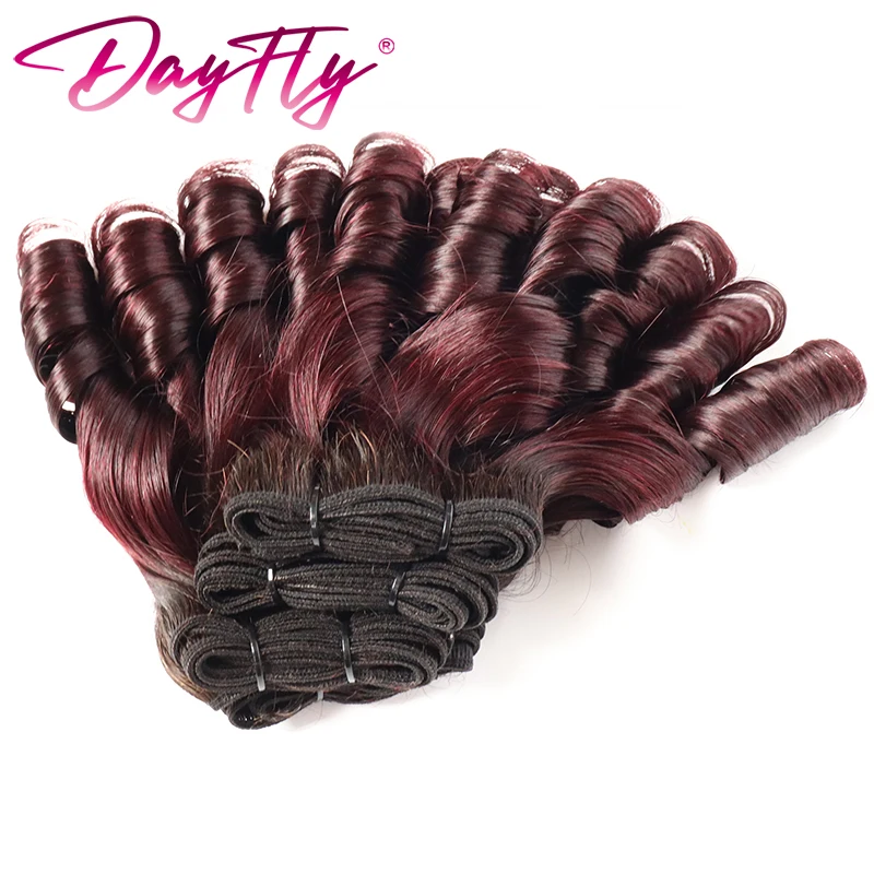 Tissage en Lot Brésilien Naturel avec Closure, Extensions de Cheveux Humains, avec Dentelle Suisse, Ombré, 4 Lots