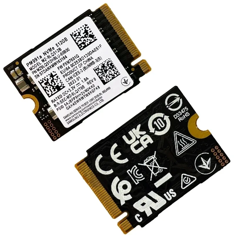 Original  PM991/PM991a 1 512GB  2230 M.2 Internal Solid State Drive PCIe3.0 x4 NVME  for Microsoft Surface Pro 7+ Steam Deck ssd