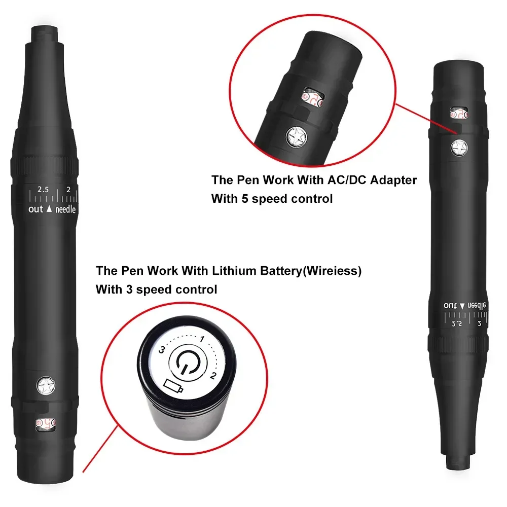 PMU Không Dây Máy Xăm Chuyên Nghiệp Không Dây Thường Trực Máy Trang Điểm