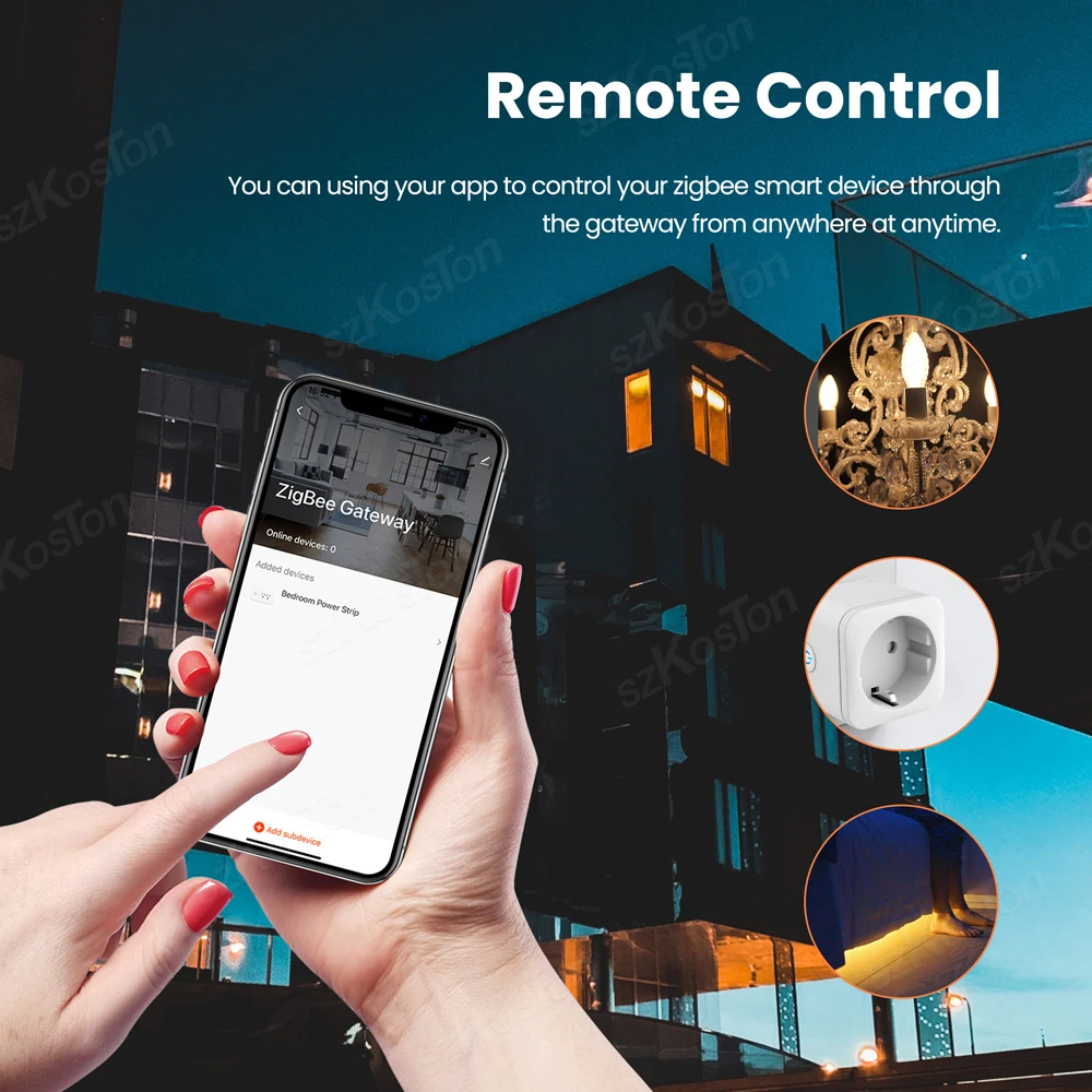 Smart Zigbee 3,0 Hub de enlace con cable puente Ethernet RJ45 para Control de aplicaciones eWeLink dispositivos ZigBee2MQTT funcionan con Alexa Home