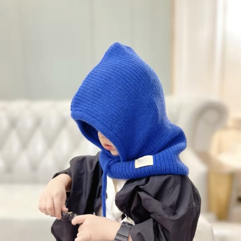 Elegante gorro con capucha, calentador cuello para niños, bufanda, sombrero para actividades libre, para escuela y