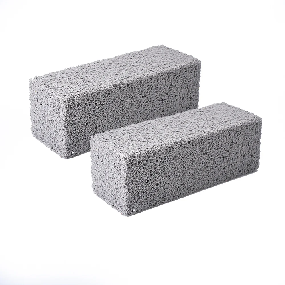 Cepillo de limpieza para parrilla de barbacoa, bloque de ladrillo, piedra de limpieza para barbacoa, ladrillo pómez para estante de barbacoa, herramientas de cocina para barbacoa al aire libre, 1 ud.