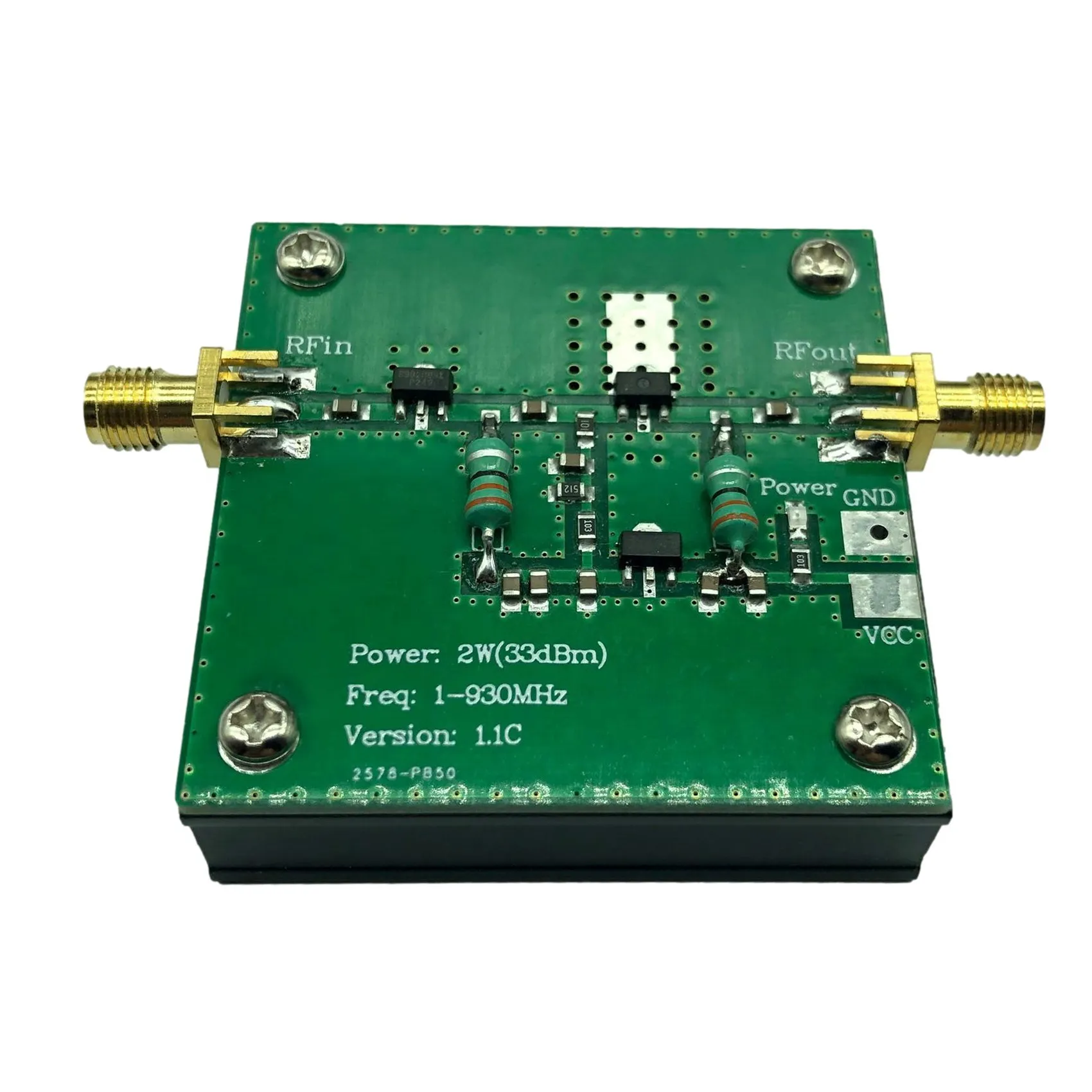 Tech amplificateur de puissance à large bande RF, transmission radio FM, HF 1-930MHz, 2.0W, 2W