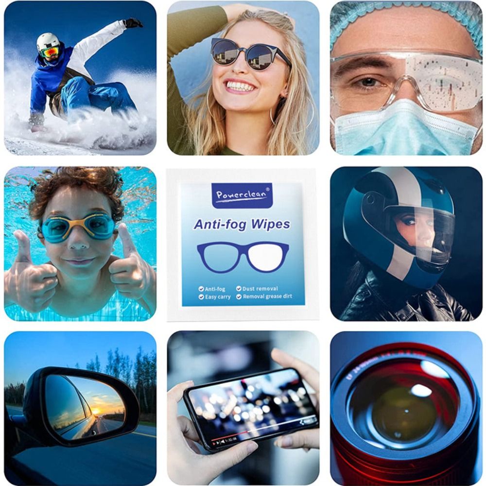 100 шт./коробка, одноразовые салфетки для протирания очков