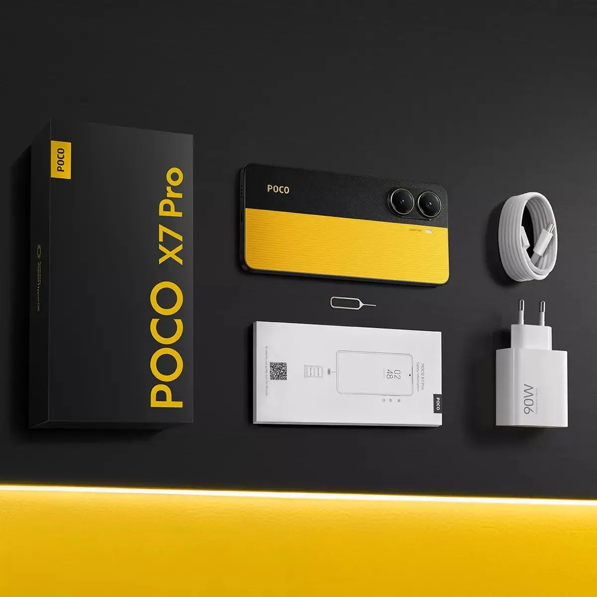POCO X7 Pro 5G Smartfon 120Hz AMOLED 90W Ładowanie 256GB 6000mAh Tani Telefon z Aparatem 108MP + Szybka Dostawa z UE