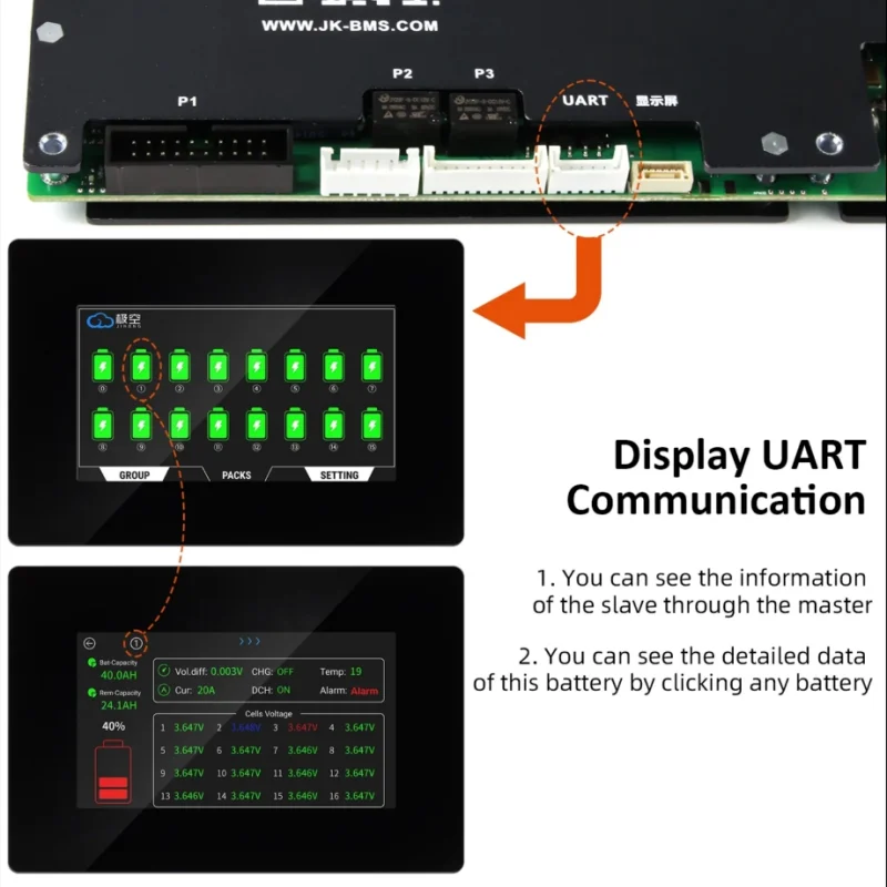JK Инвертор BMS 8S 9S 10S 11S 12S 13S 14S 15S 16S Smart BMS 100A 150A 200A Li-ion LiFePo4 New Energy BMS 1A 2A Active Balance