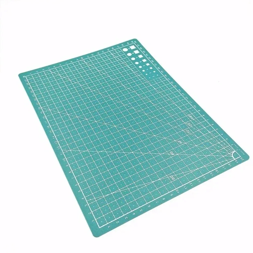 Tapete de corte de PVC A3 de un solo lado para banco de trabajo de costura de retales, cuchillo DIY, tabla de cortar de cuero para grabado, almohadilla de corte de retales