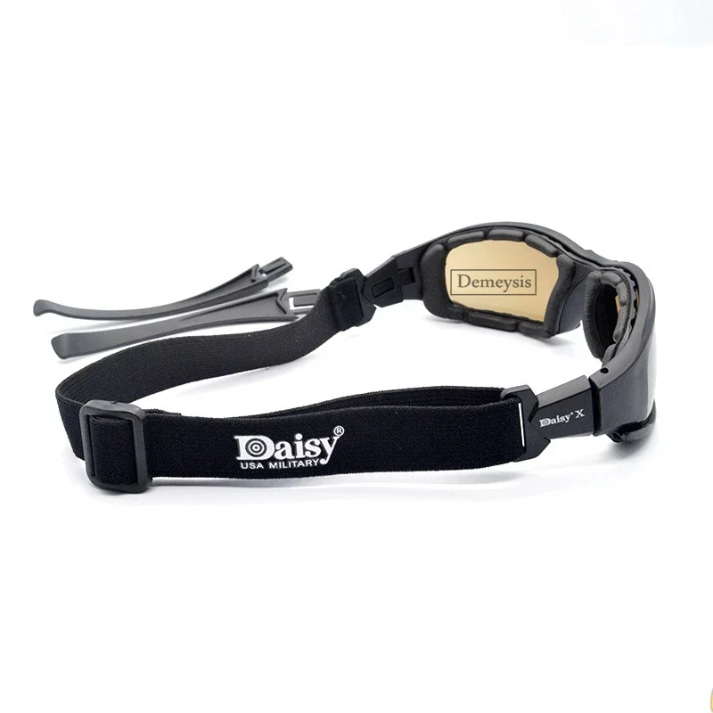 Daisy-Gafas polarizadas tácticas para deportes al aire libre, Gafas de sol con 4 lentes, caja Original, Gafas para disparar y senderismo