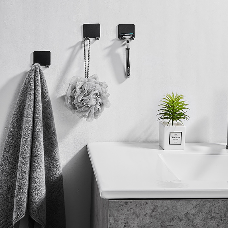 Shaving Razor Holder Space Aluminum Men Shaving Shaver Storage Hook Wall Shelf Razor Rack Bathroom Kitchen Multipurpose Hook