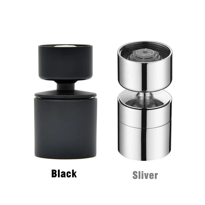 หัวฉีดก๊อกน้ําอ่างล้างหน้าทองเหลืองใหม่ 2 โหมด 360 °   Rotary Splashback Faucet Aerator อ่างล้างจานแรงดันก๊อกน้ํา Aerator Bubbler