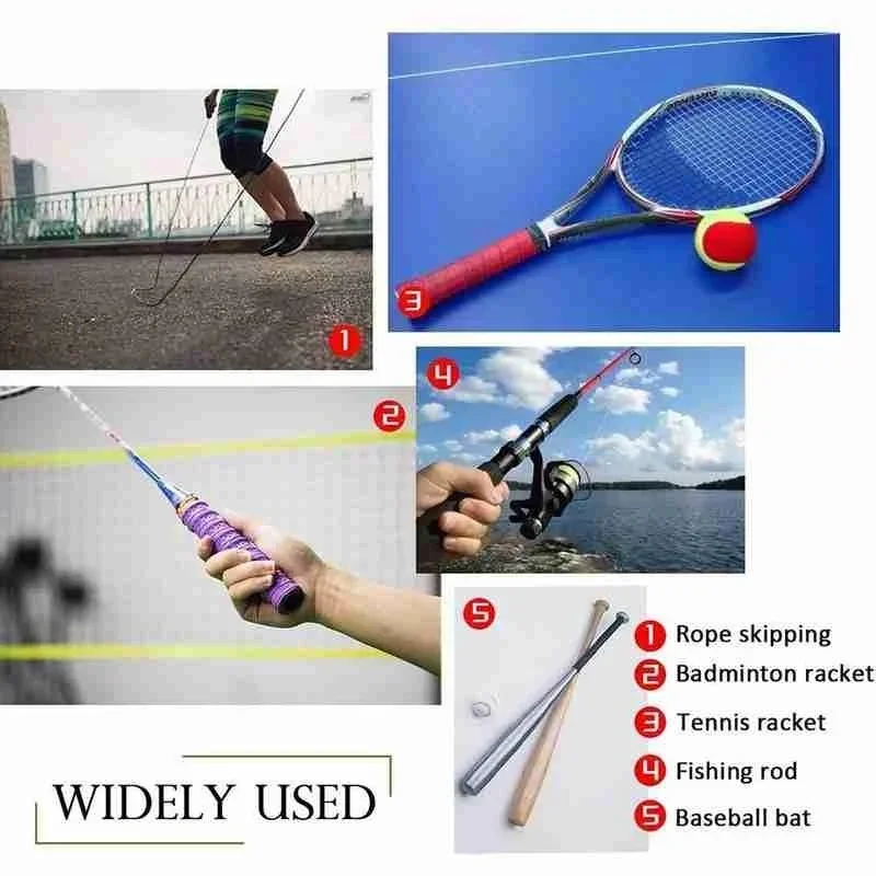 Aperto de raquete de tênis alça de couro envoltório premium perfurado antiderrapante overgrip de tênis para raquetes engrossado antiderrapante para badminton