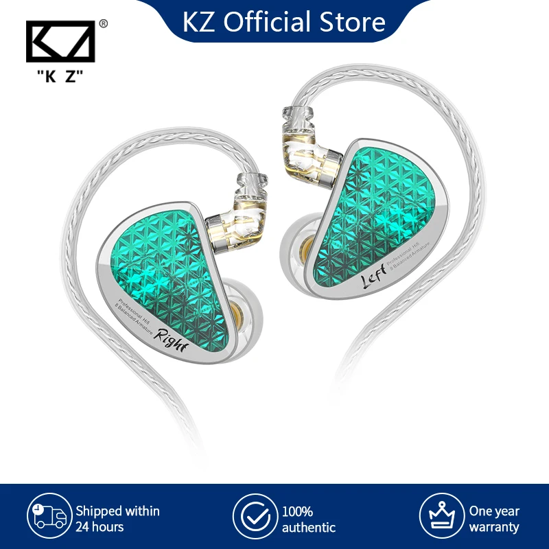 KZ AS16 Pro auriculares intrauditivos con cable 16BA armadura equilibrada HIFI Monitor de graves auriculares con cancelación de ruido auriculares deportivos