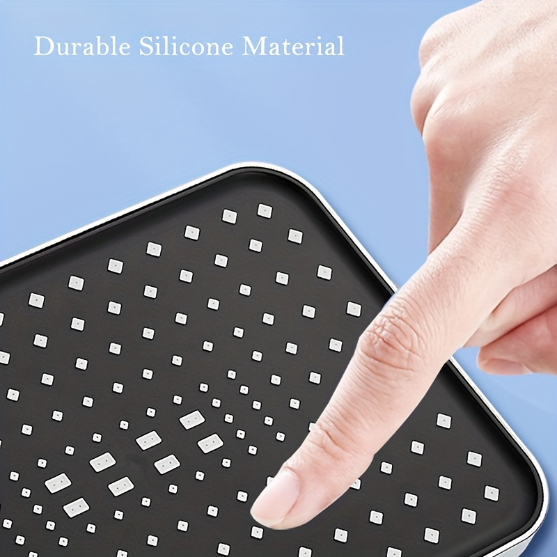 Cabezal de ducha tipo lluvia de alta presión, cabezal de ducha de baño de lujo, ángulos ajustables, boquillas de silicona antiobstrucción, ahorro de agua, 1 ud.