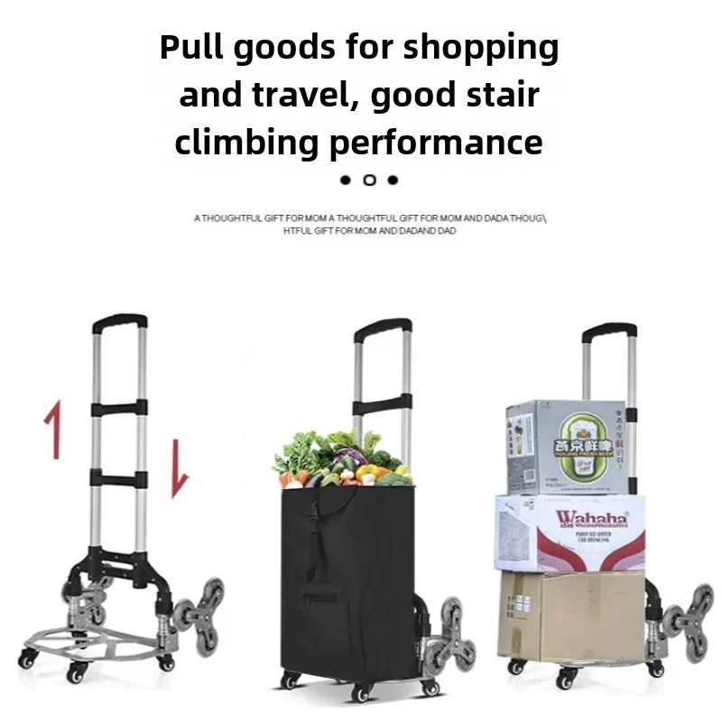 Climbing stairs, hand pulled carts, transporting goods, small trailers, folding handcarts, small carts, travel carts, pull carts