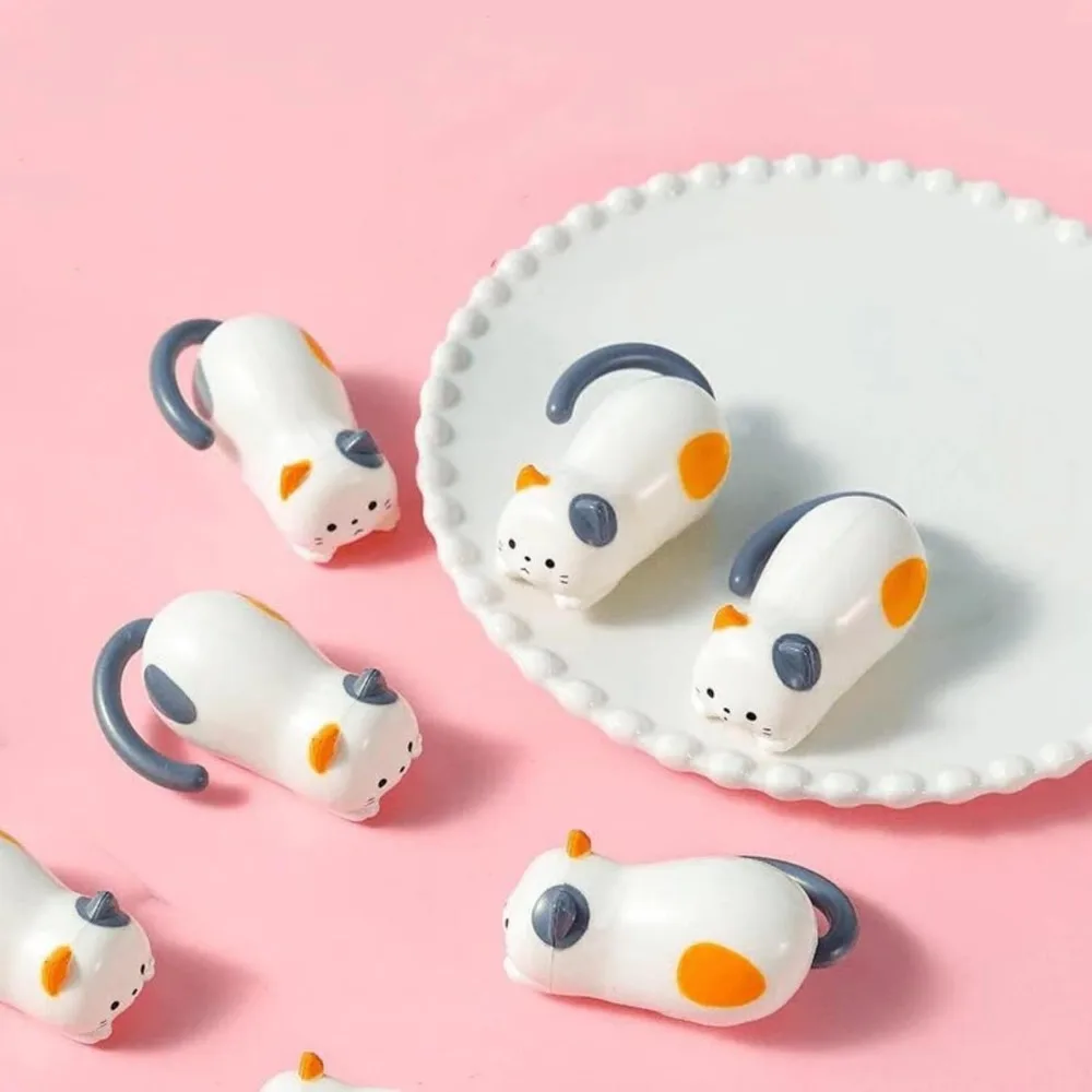 Cute Rolling Cat Toy Stress Relief Plastics Windup Kitten Stress Relief Toy Fidget Clockwork Kitten Movable Toy Home