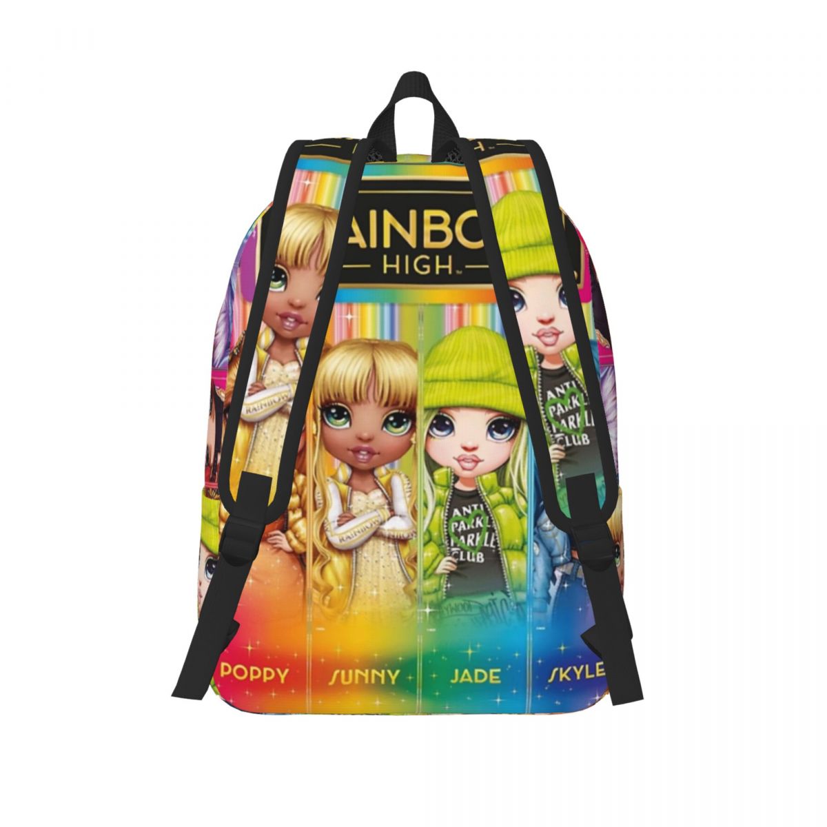 Regenbogen hoher Rucksack Middle High College School Schüler Bücher tasche Teenager Tages rucksack langlebig