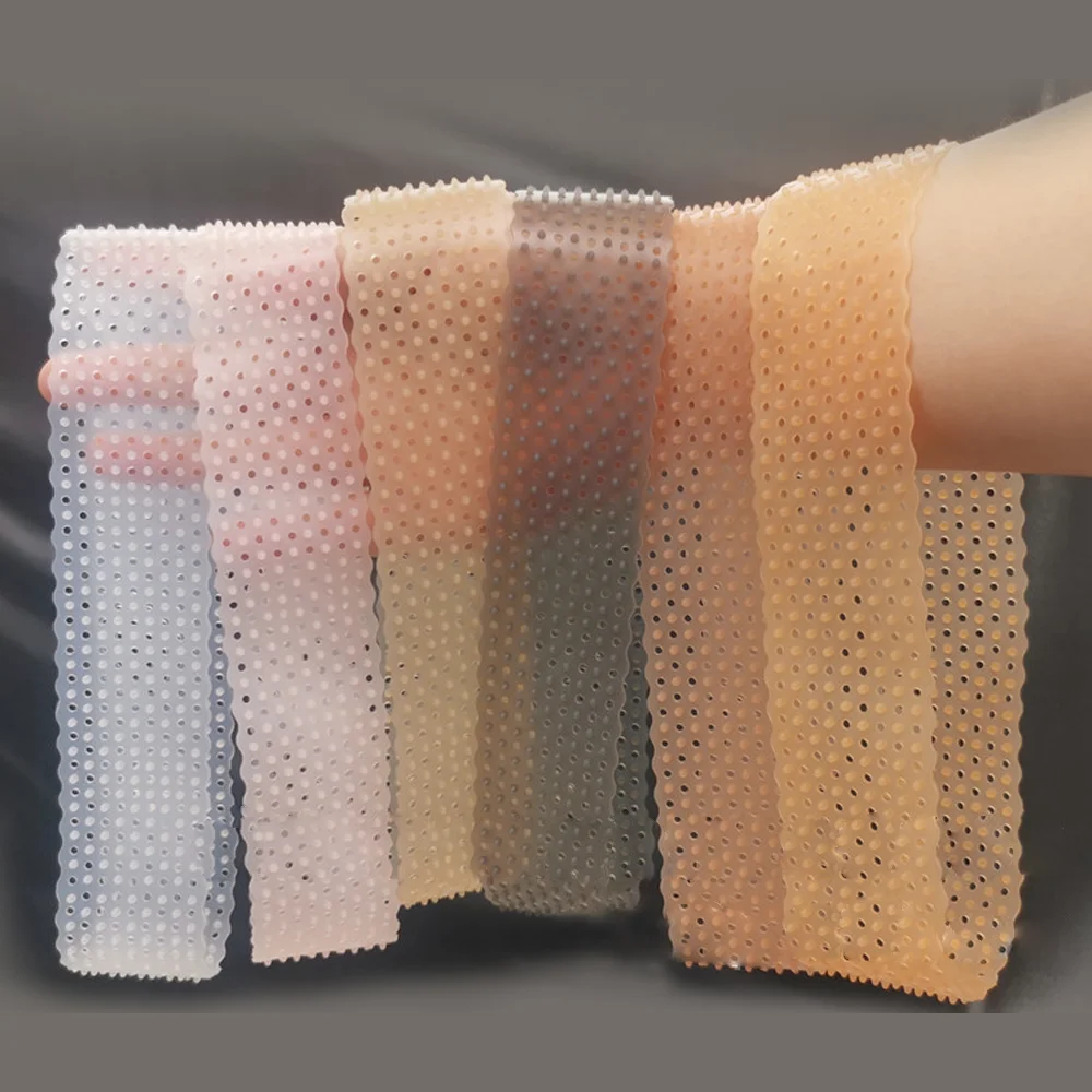 Banda de silicona antideslizante para peluca, banda elástica transparente y transpirable, diadema para peluca, banda elástica para pelucas