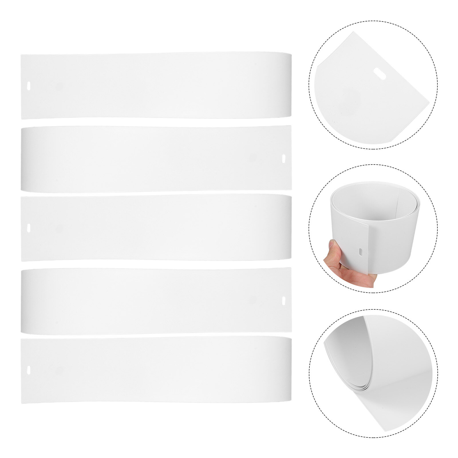 Persiana Vertical de PVC, listones de repuesto para instalar persianas, muebles para el hogar, color blanco, 8,9x210cm, 5 unidades